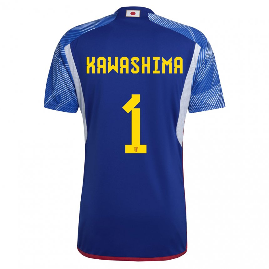 Dzieci Japonii Eiji Kawashima #1 Królewski Niebieski Domowa Koszulka 22-24 Koszulki Klubowe