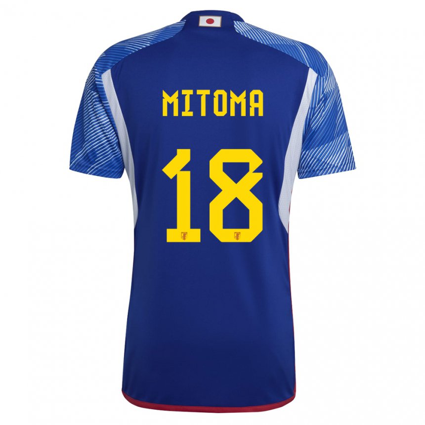 Dzieci Japonii Kaoru Mitoma #18 Królewski Niebieski Domowa Koszulka 22-24 Koszulki Klubowe