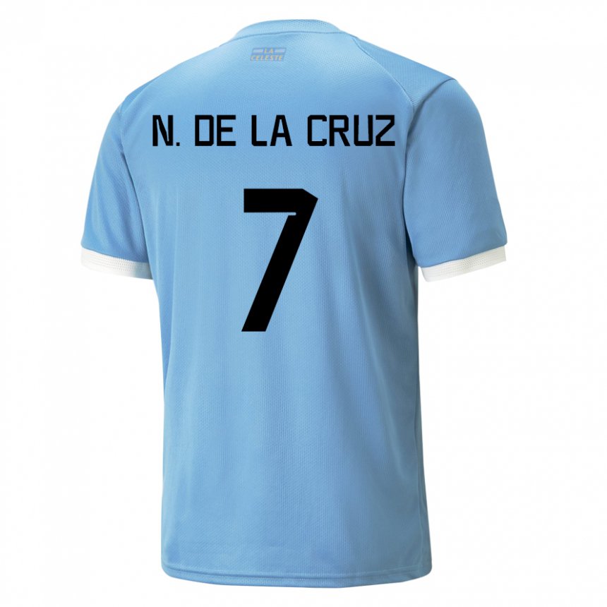Dzieci Urugwaju Nicolas De La Cruz #7 Niebieski Domowa Koszulka 22-24 Koszulki Klubowe
