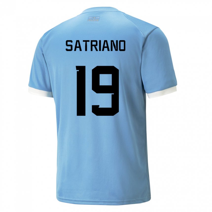 Dzieci Urugwaju Martin Satriano #19 Niebieski Domowa Koszulka 22-24 Koszulki Klubowe