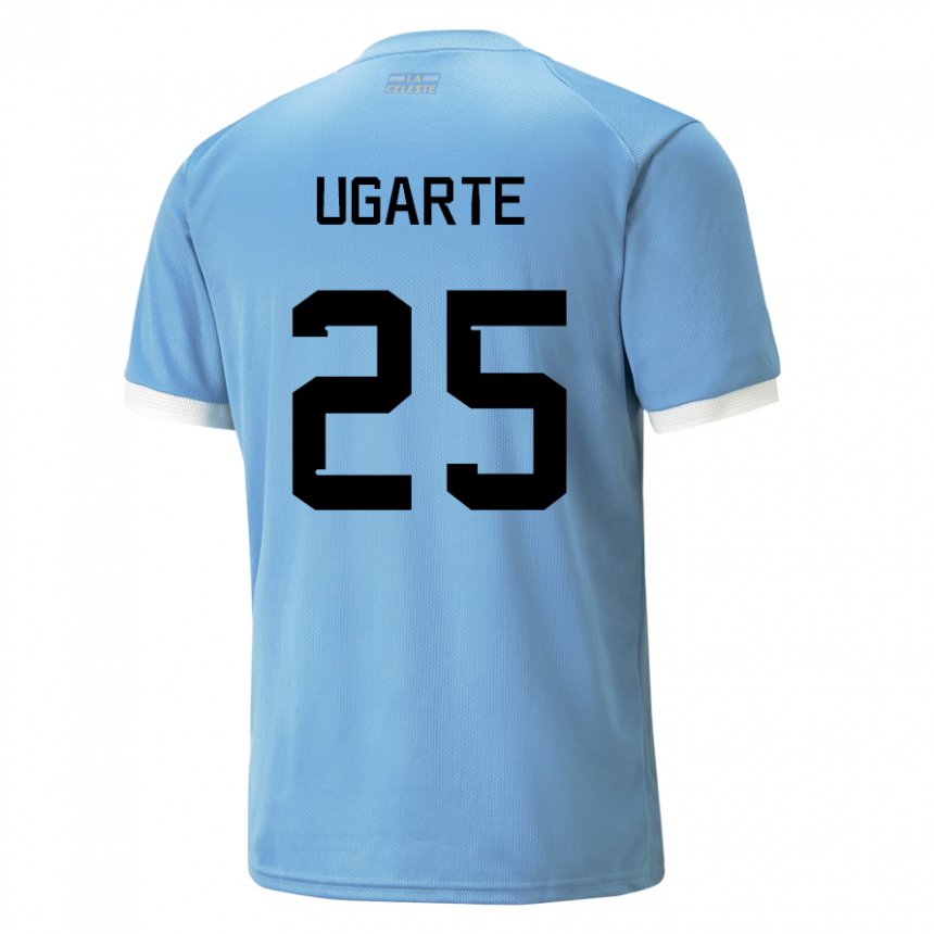 Dzieci Urugwaju Manuel Ugarte #25 Niebieski Domowa Koszulka 22-24 Koszulki Klubowe