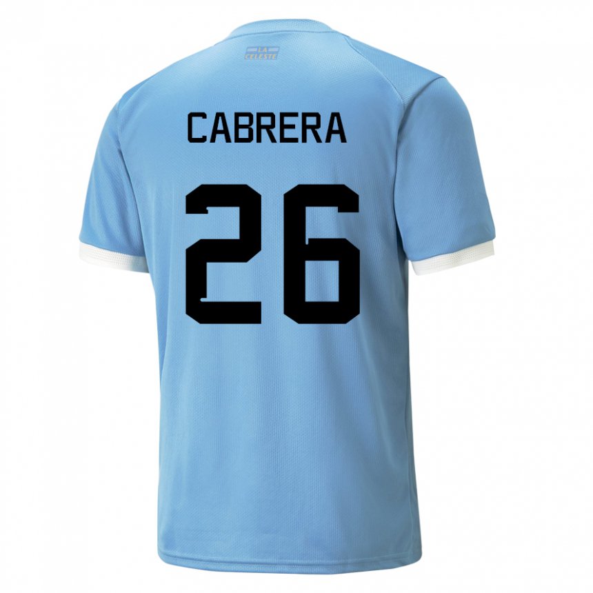 Dzieci Urugwaju Leandro Cabrera #26 Niebieski Domowa Koszulka 22-24 Koszulki Klubowe