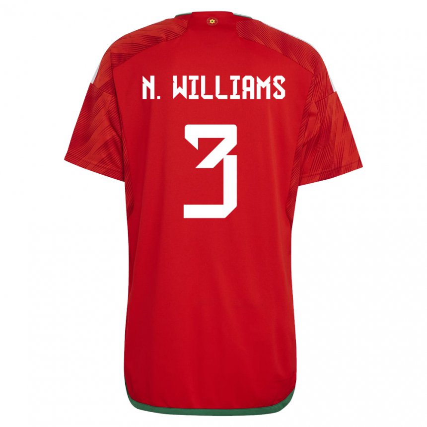 Dzieci Walii Neco Williams #3 Czerwony Domowa Koszulka 22-24 Koszulki Klubowe