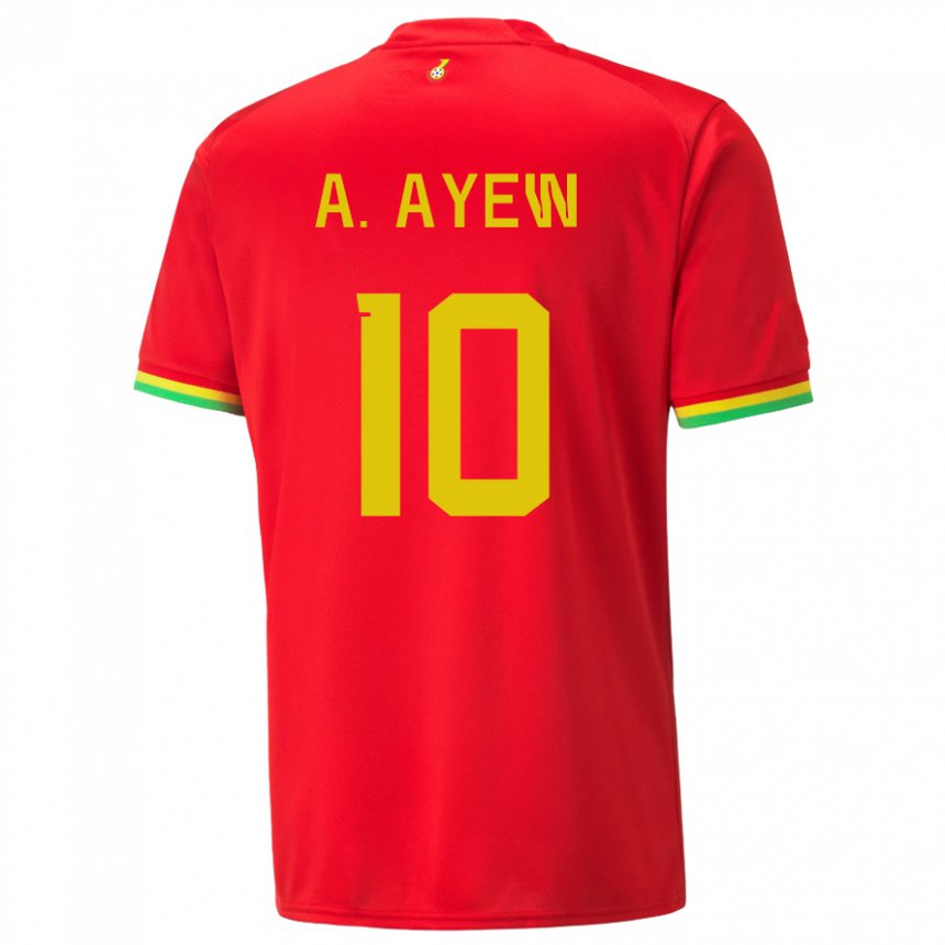 Dzieci Ghany Andre Ayew #10 Czerwony Wyjazdowa Koszulka 22-24 Koszulki Klubowe