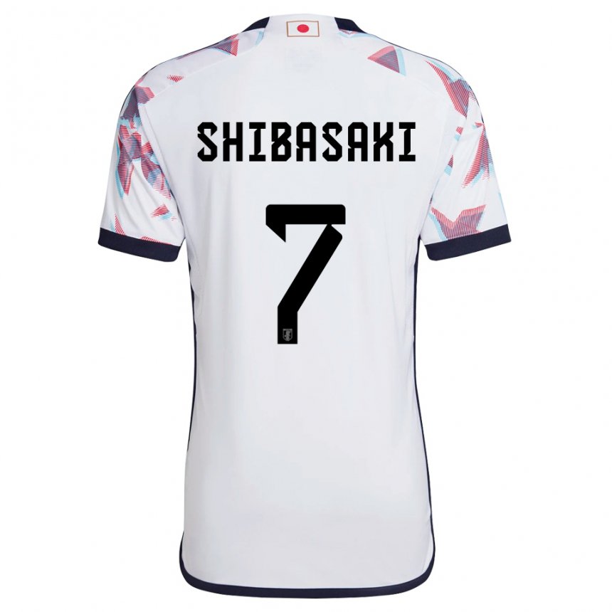 Dzieci Japonii Gaku Shibasaki #7 Biały Wyjazdowa Koszulka 22-24 Koszulki Klubowe