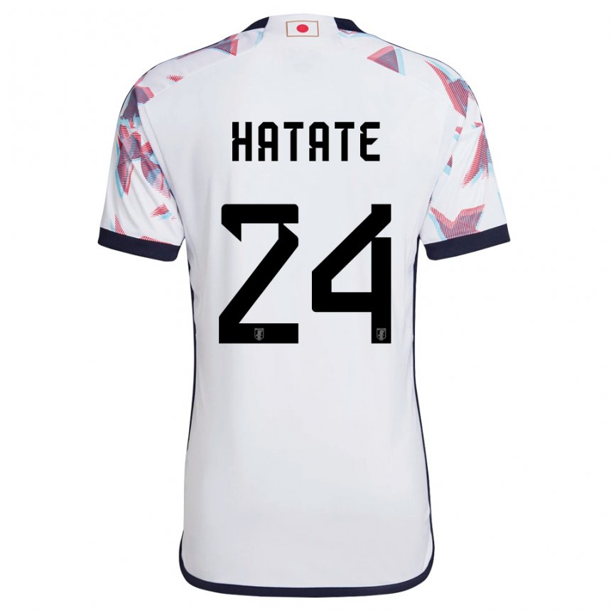 Dzieci Japonii Reo Hatate #24 Biały Wyjazdowa Koszulka 22-24 Koszulki Klubowe