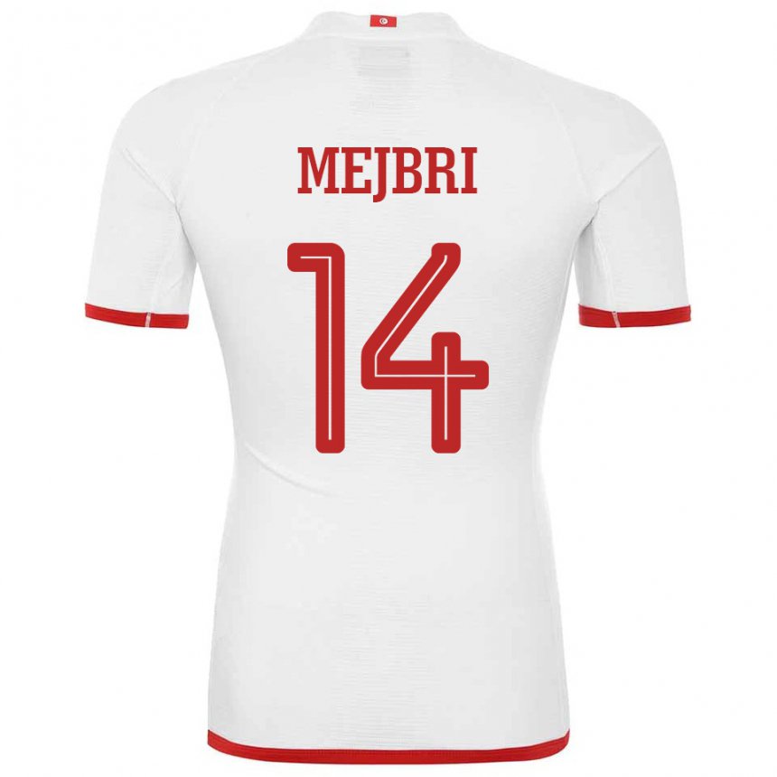 Dzieci Tunezji Hannibal Mejbri #14 Biały Wyjazdowa Koszulka 22-24 Koszulki Klubowe