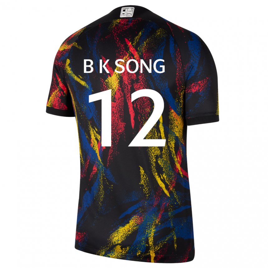 Męski Korei Południowej Bum-keun Song #12 Wielobarwność Wyjazdowa Koszulka 22-24 Koszulki Klubowe