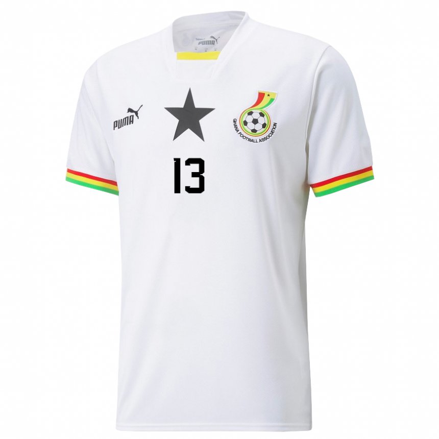 Kobiety Ghany Felix Afena-gyan #13 Biały Domowa Koszulka 22-24 Koszulki Klubowe