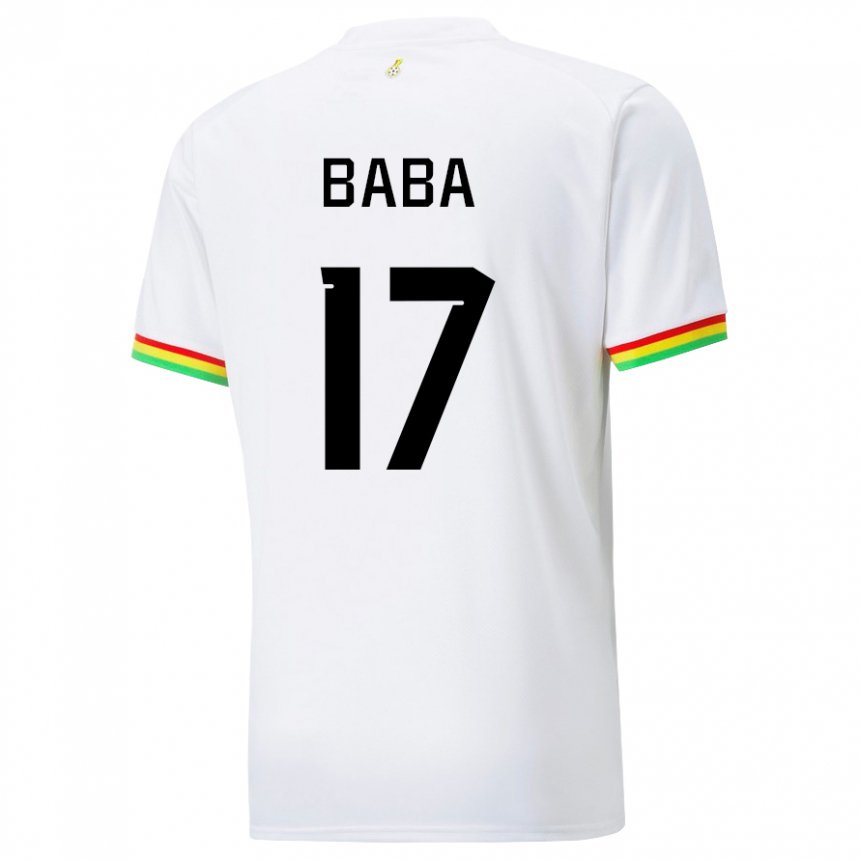 Kobiety Ghany Abdul-rahman Baba #17 Biały Domowa Koszulka 22-24 Koszulki Klubowe