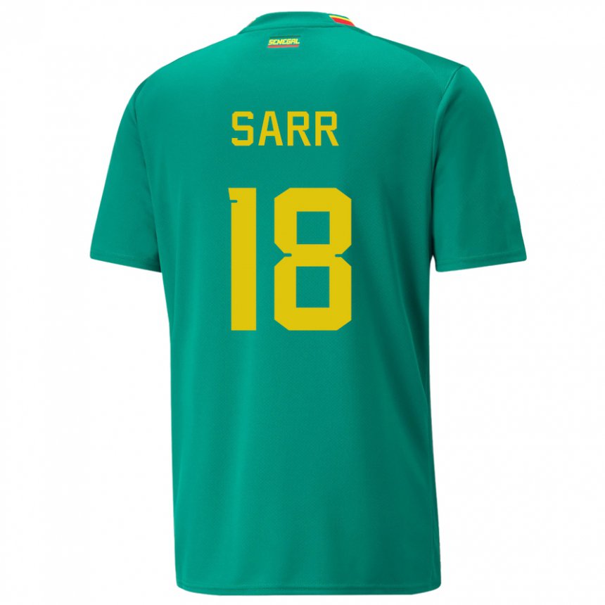 Kobiety Senegalu Ismaila Sarr #18 Zielony Wyjazdowa Koszulka 22-24 Koszulki Klubowe