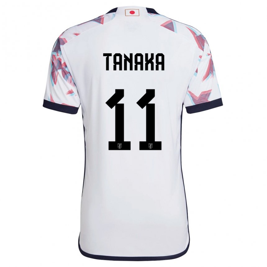 Dzieci Japonii Mina Tanaka #11 Biały Wyjazdowa Koszulka 22-24 Koszulki Klubowe