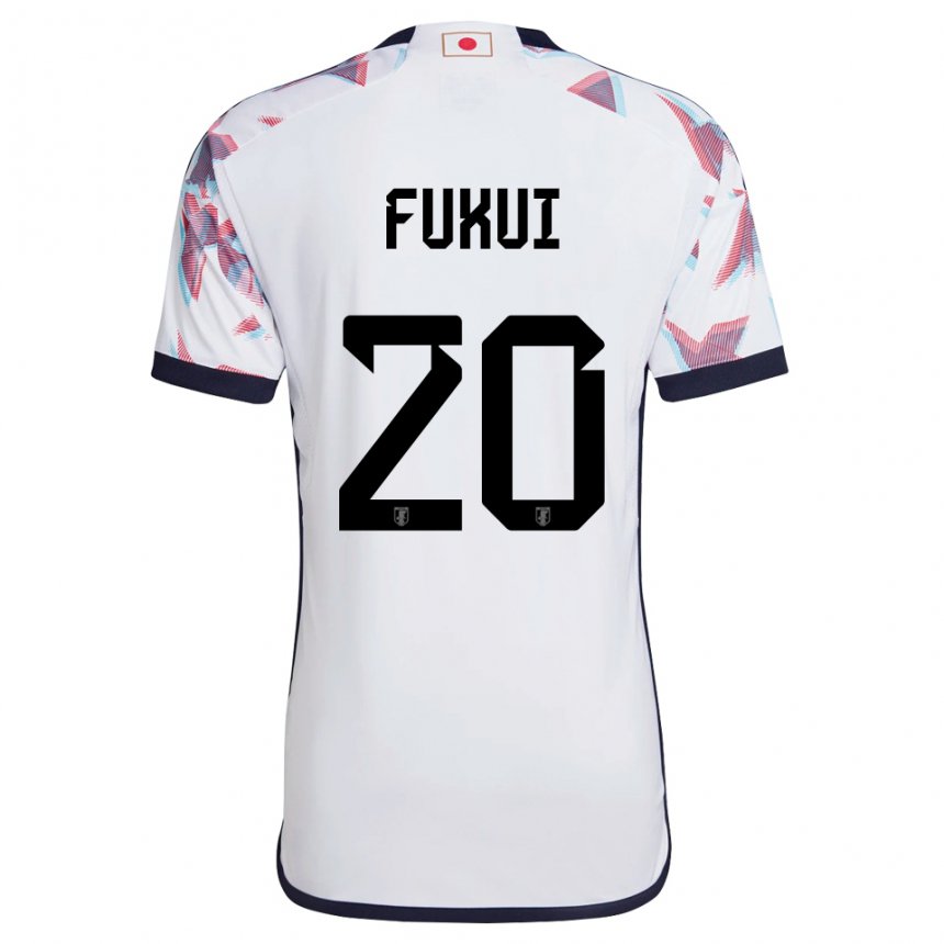 Męski Japonii Taichi Fukui #20 Biały Wyjazdowa Koszulka 22-24 Koszulki Klubowe