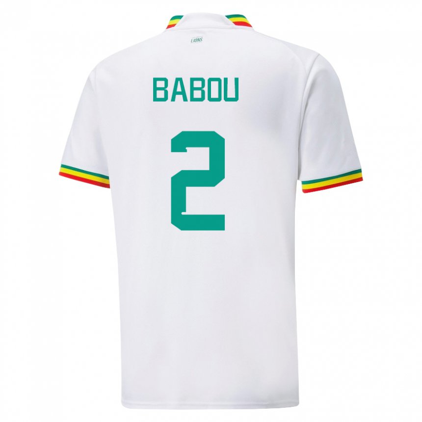 Kobiety Senegalu Marieme Babou #2 Biały Domowa Koszulka 22-24 Koszulki Klubowe