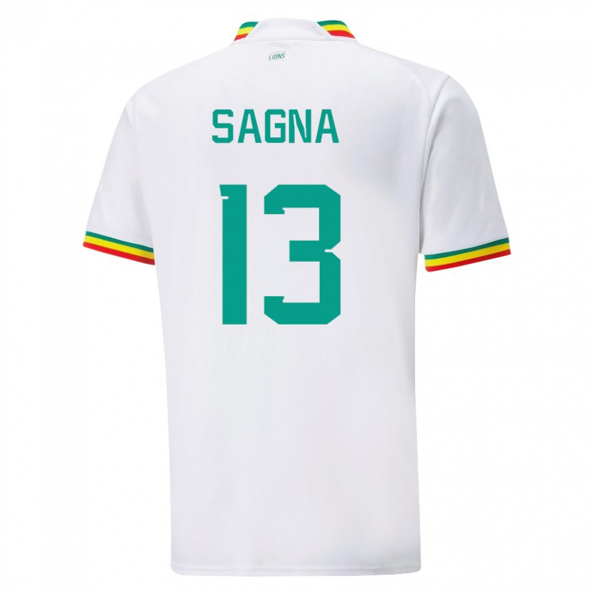 Kobiety Senegalu Jeannette Sagna #13 Biały Domowa Koszulka 22-24 Koszulki Klubowe