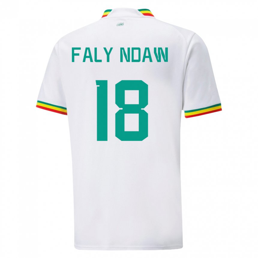 Kobiety Senegalu Faly Ndaw #18 Biały Domowa Koszulka 22-24 Koszulki Klubowe