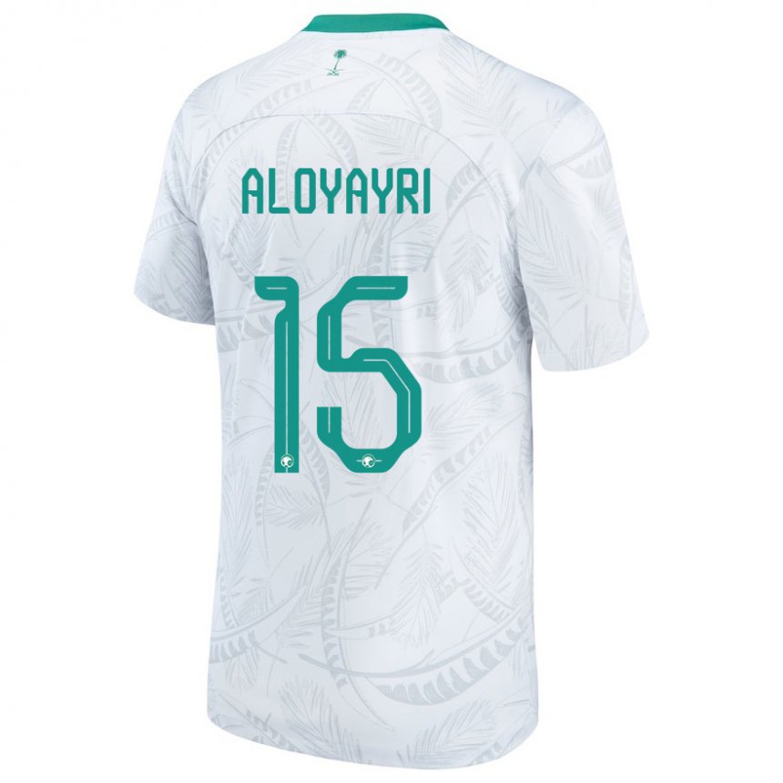 Kobiety Arabii Saudyjskiej Abdulmalik Aloyayri #15 Biały Domowa Koszulka 22-24 Koszulki Klubowe