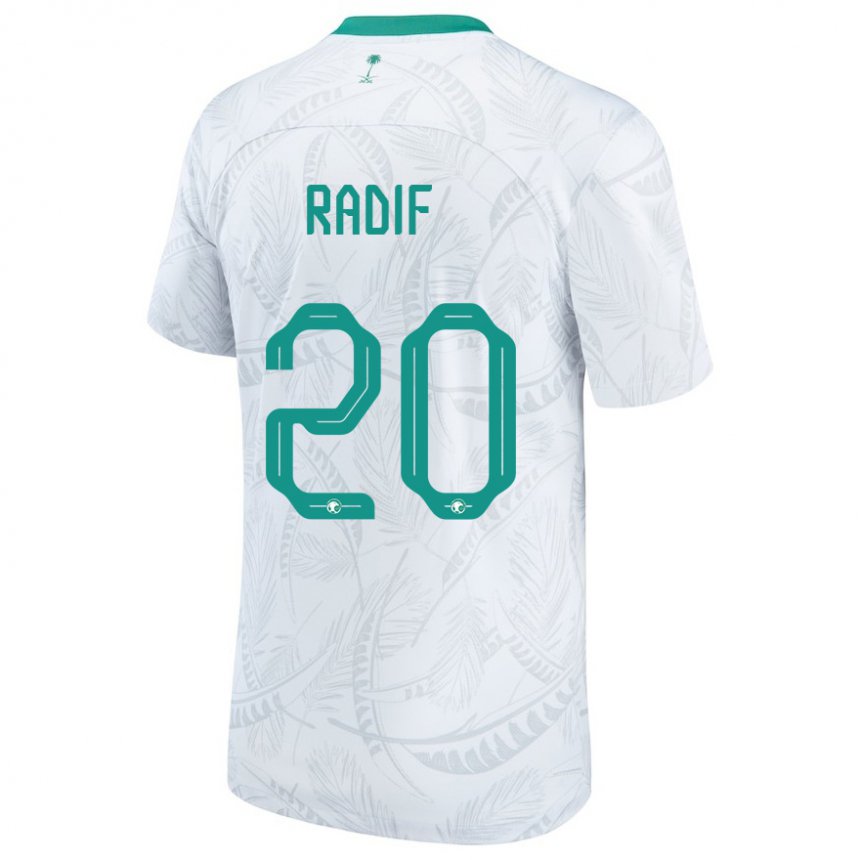 Kobiety Arabii Saudyjskiej Abdullah Radif #20 Biały Domowa Koszulka 22-24 Koszulki Klubowe