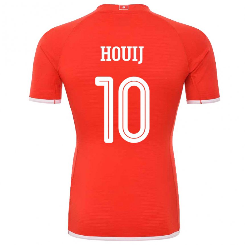 Kobiety Tunezji Mariem Houij #10 Czerwony Domowa Koszulka 22-24 Koszulki Klubowe