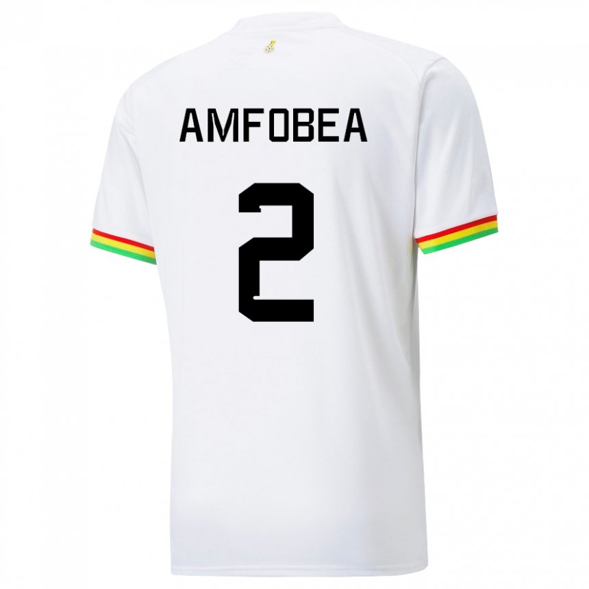 Kobiety Ghany Gladys Amfobea #2 Biały Domowa Koszulka 22-24 Koszulki Klubowe