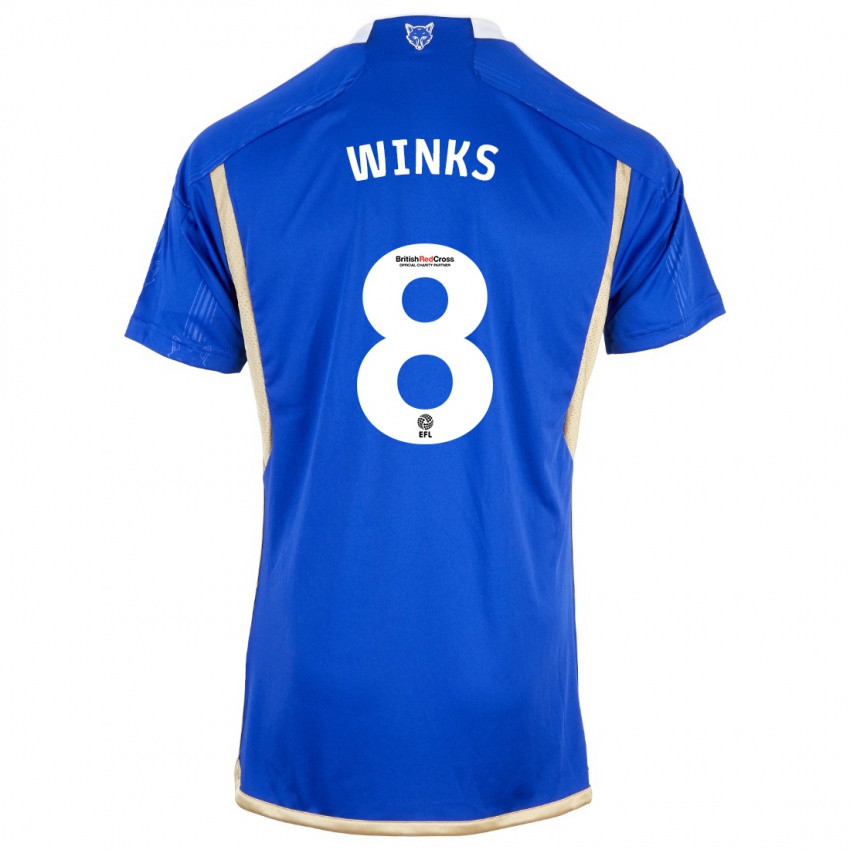 Dzieci Harry Winks #8 Niebieski Domowa Koszulka 2023/24 Koszulki Klubowe