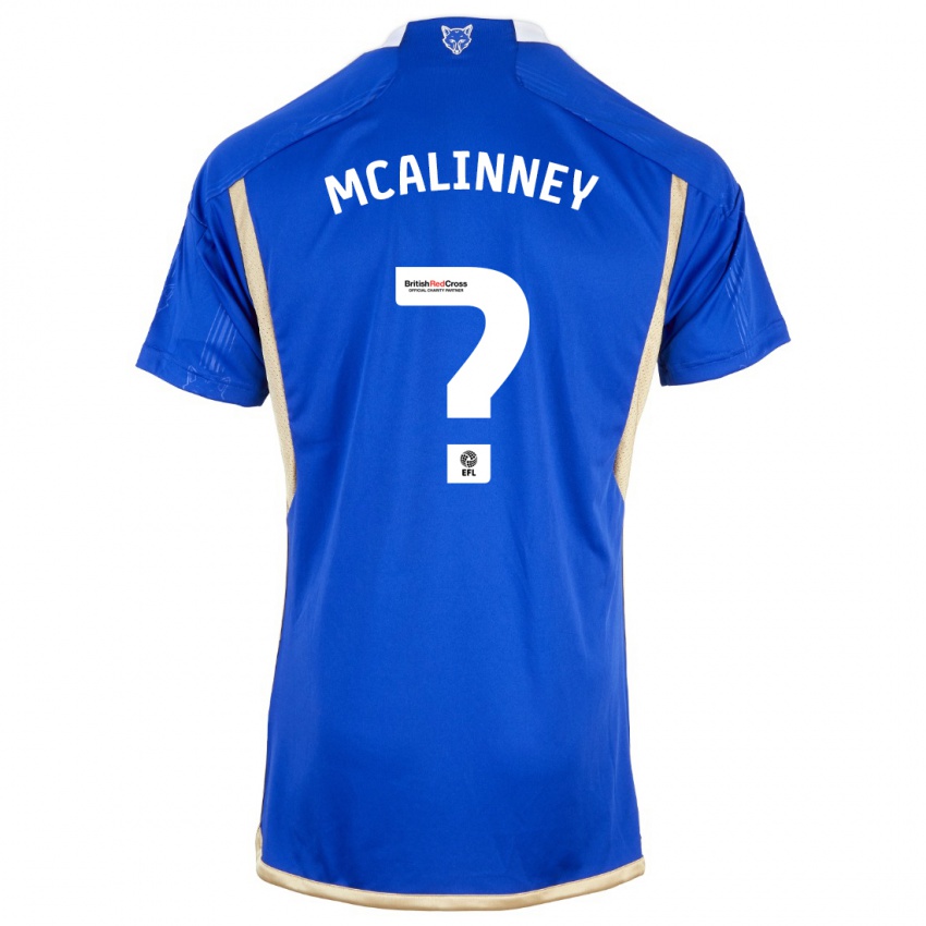 Dzieci Liam Mcalinney #0 Niebieski Domowa Koszulka 2023/24 Koszulki Klubowe