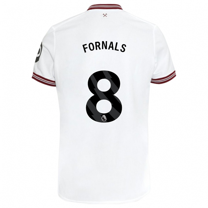 Dzieci Pablo Fornals #8 Biały Wyjazdowa Koszulka 2023/24 Koszulki Klubowe