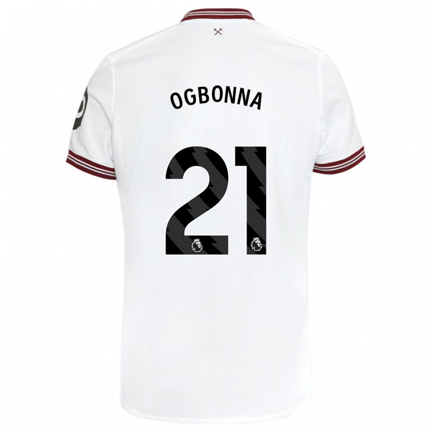 Dzieci Angelo Ogbonna #21 Biały Wyjazdowa Koszulka 2023/24 Koszulki Klubowe