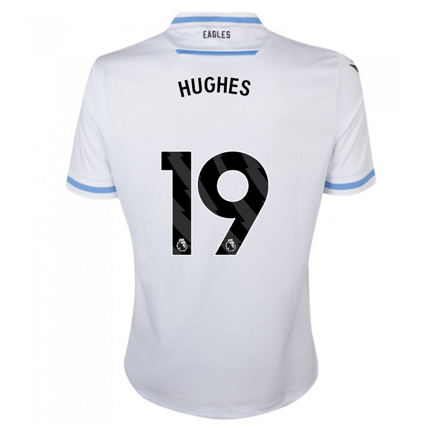 Dzieci Will Hughes #19 Biały Wyjazdowa Koszulka 2023/24 Koszulki Klubowe