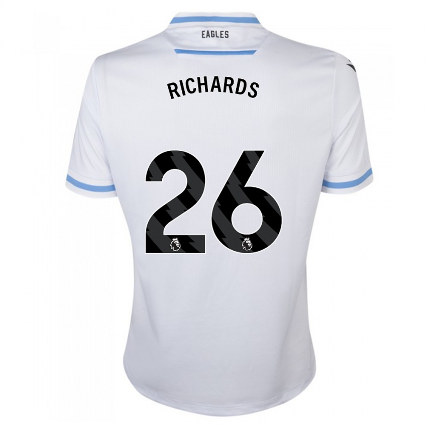 Dzieci Chris Richards #26 Biały Wyjazdowa Koszulka 2023/24 Koszulki Klubowe