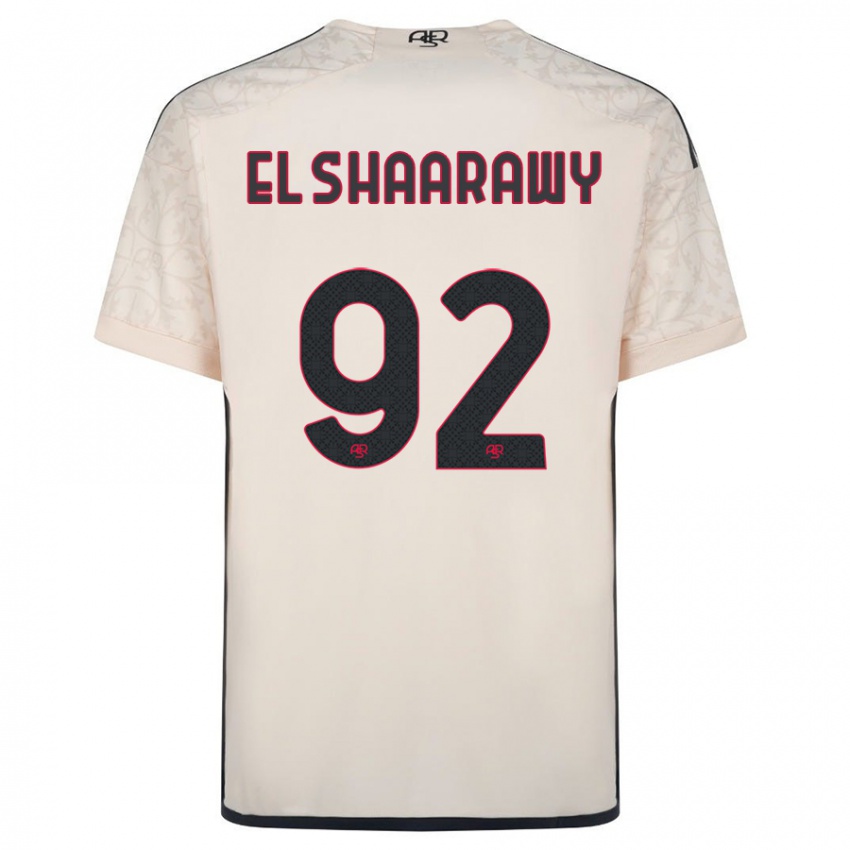 Dzieci Stephan El Shaarawy #92 Białawy Wyjazdowa Koszulka 2023/24 Koszulki Klubowe