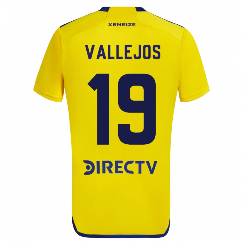 Dzieci Fabiana Vallejos #19 Żółty Wyjazdowa Koszulka 2023/24 Koszulki Klubowe
