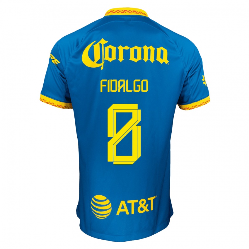 Dzieci Alvaro Fidalgo #8 Niebieski Wyjazdowa Koszulka 2023/24 Koszulki Klubowe