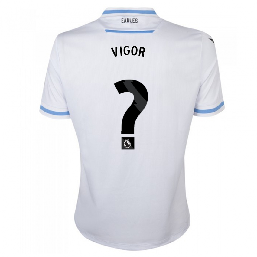 Męski Matthew Vigor #0 Biały Wyjazdowa Koszulka 2023/24 Koszulki Klubowe