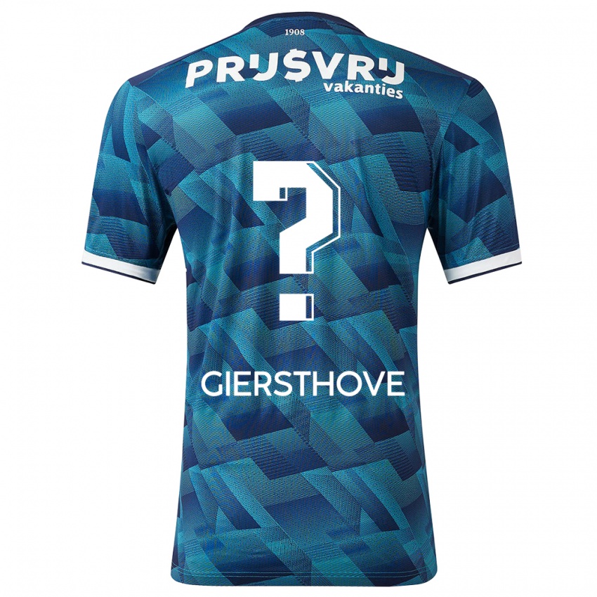 Męski Djomar Giersthove #0 Niebieski Wyjazdowa Koszulka 2023/24 Koszulki Klubowe