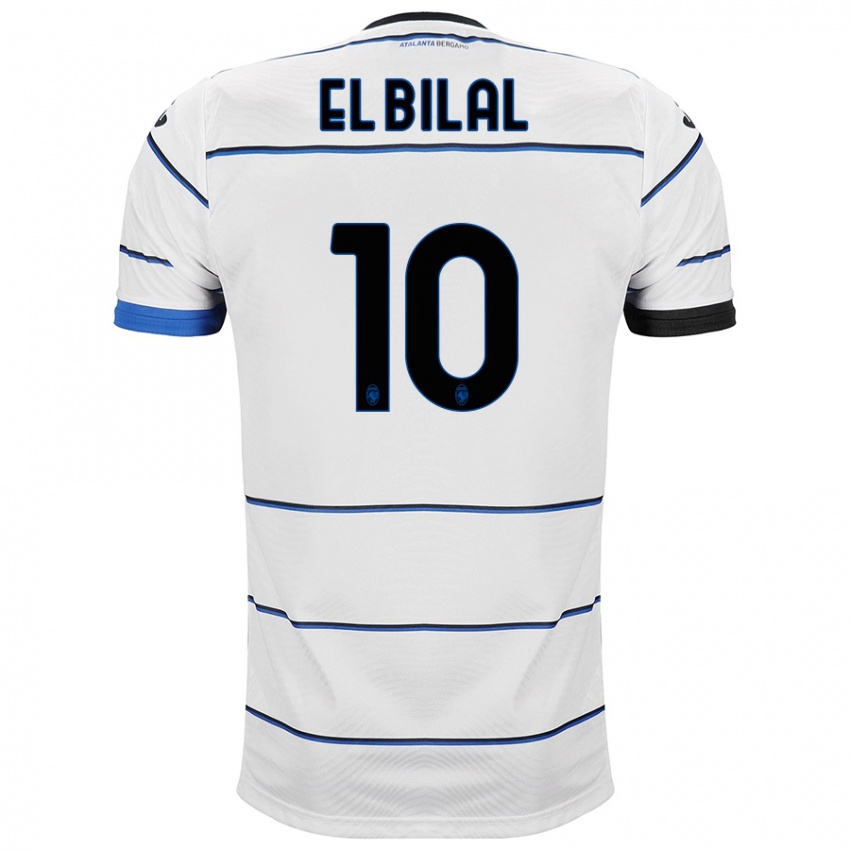 Męski El Bilal Touré #10 Biały Wyjazdowa Koszulka 2023/24 Koszulki Klubowe