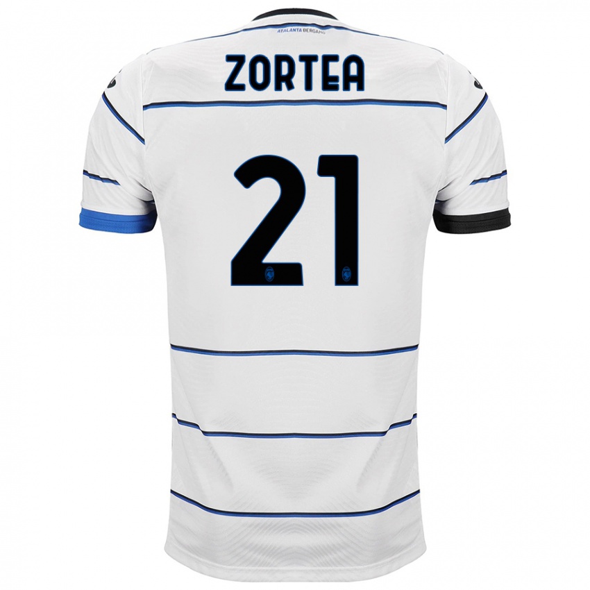 Męski Nadir Zortea #21 Biały Wyjazdowa Koszulka 2023/24 Koszulki Klubowe