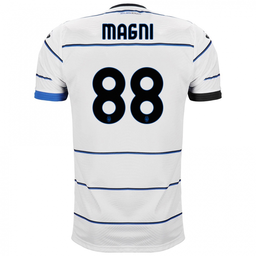 Męski Gloria Magni #88 Biały Wyjazdowa Koszulka 2023/24 Koszulki Klubowe