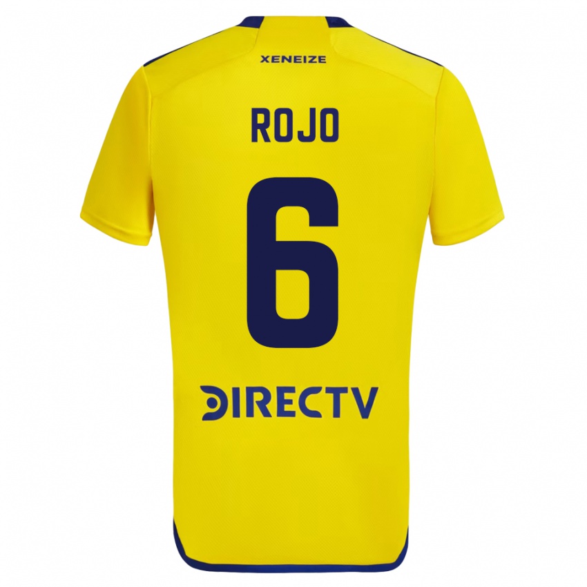 Męski Marcos Rojo #6 Żółty Wyjazdowa Koszulka 2023/24 Koszulki Klubowe