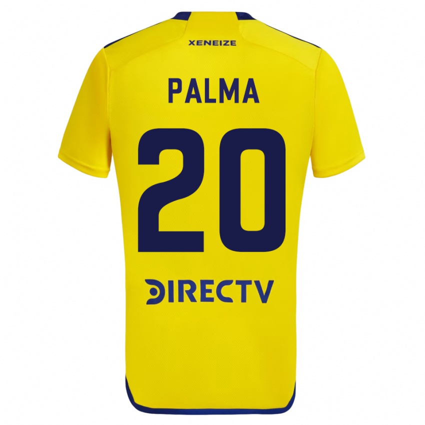 Męski Lucas Palma #20 Żółty Wyjazdowa Koszulka 2023/24 Koszulki Klubowe