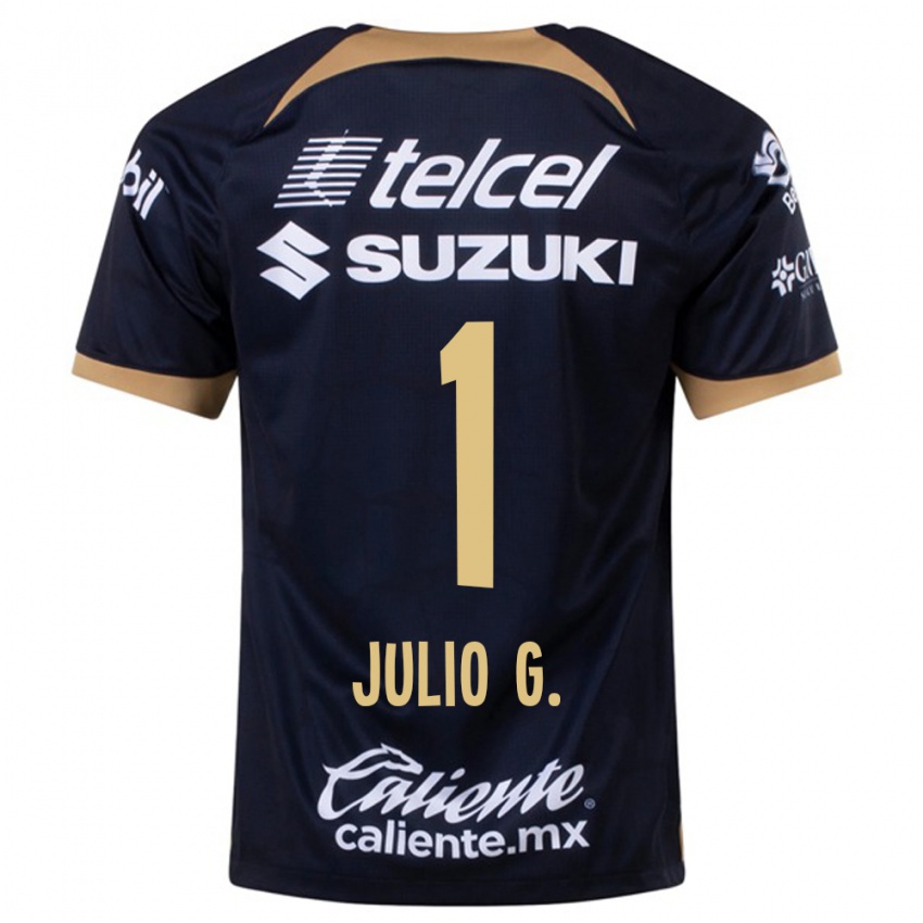 Męski Julio Gonzalez #1 Ciemny Niebieski Wyjazdowa Koszulka 2023/24 Koszulki Klubowe