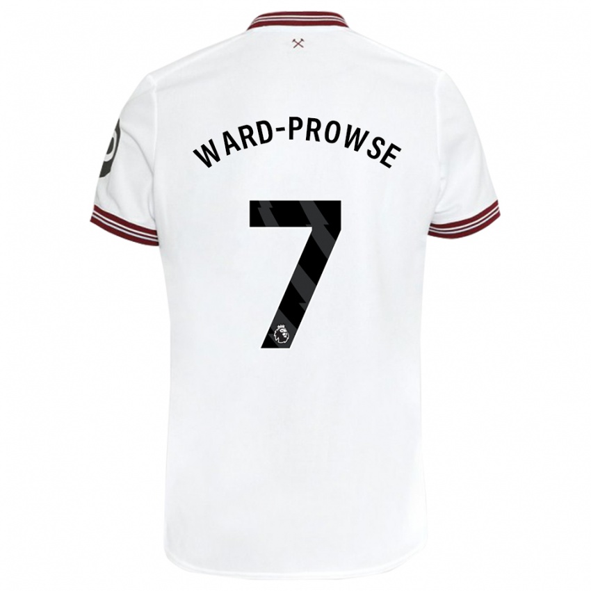 Kobiety James Ward-Prowse #7 Biały Wyjazdowa Koszulka 2023/24 Koszulki Klubowe