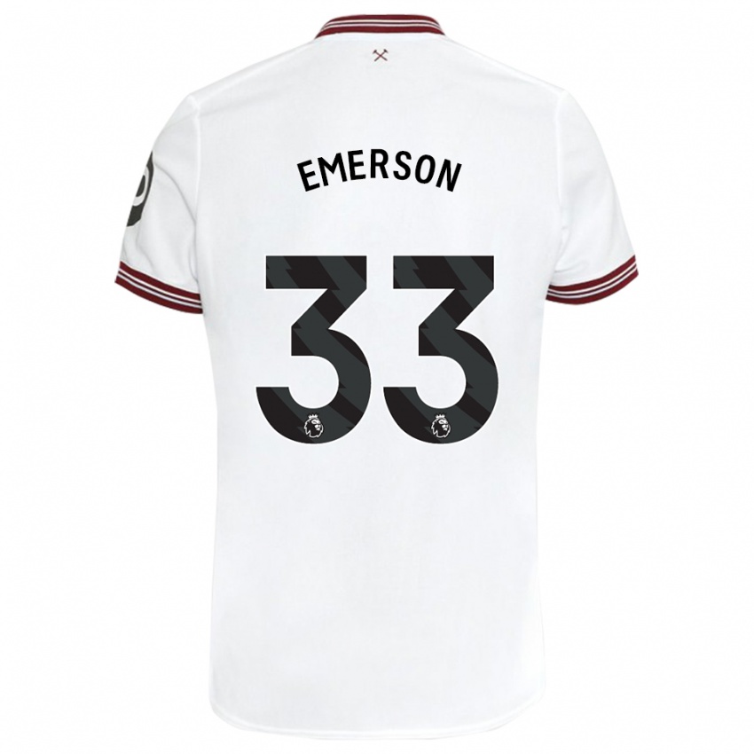 Kobiety Emerson Palmieri #33 Biały Wyjazdowa Koszulka 2023/24 Koszulki Klubowe