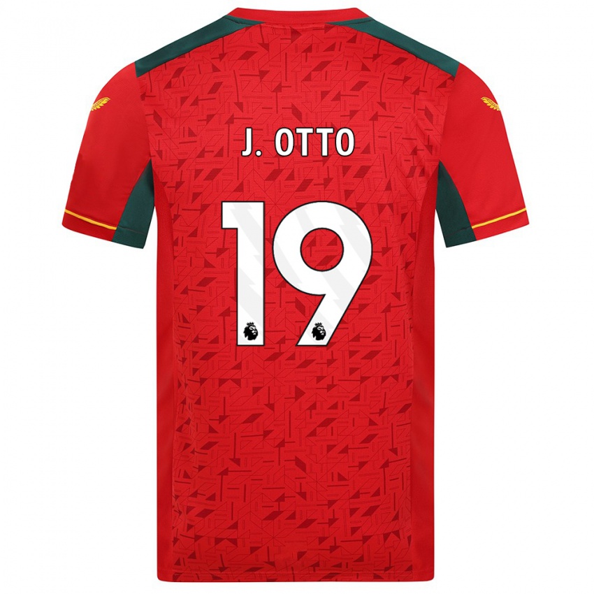 Kobiety Jonny Otto #19 Czerwony Wyjazdowa Koszulka 2023/24 Koszulki Klubowe