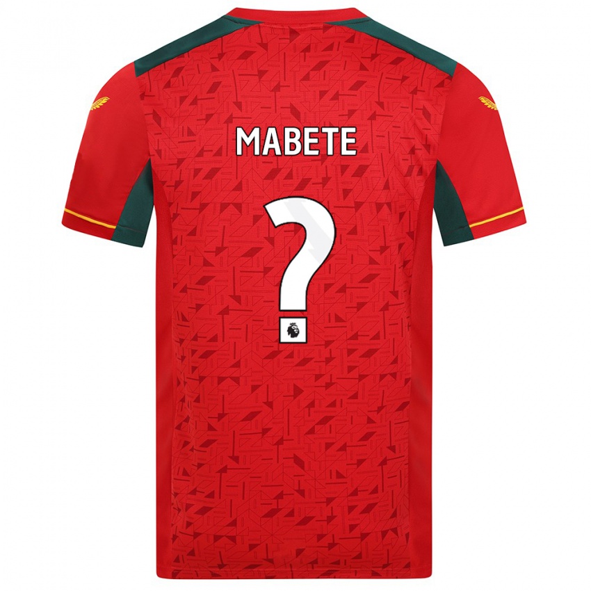 Kobiety Filozofe Mabete #0 Czerwony Wyjazdowa Koszulka 2023/24 Koszulki Klubowe