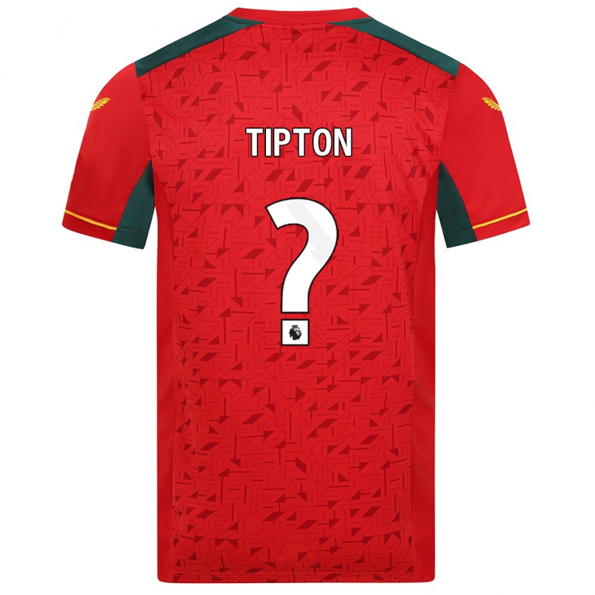 Kobiety Ollie Tipton #0 Czerwony Wyjazdowa Koszulka 2023/24 Koszulki Klubowe