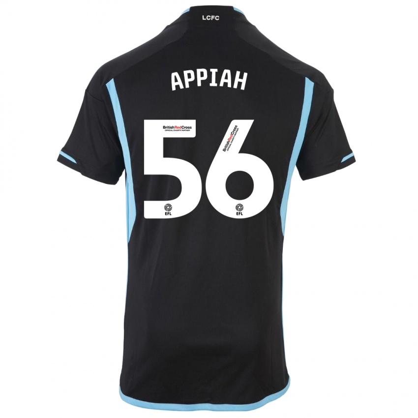 Kobiety Paul Appiah #56 Czarny Wyjazdowa Koszulka 2023/24 Koszulki Klubowe