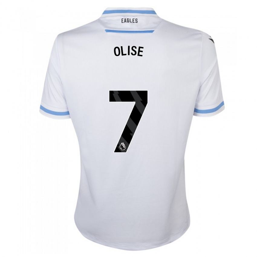 Kobiety Michael Olise #7 Biały Wyjazdowa Koszulka 2023/24 Koszulki Klubowe