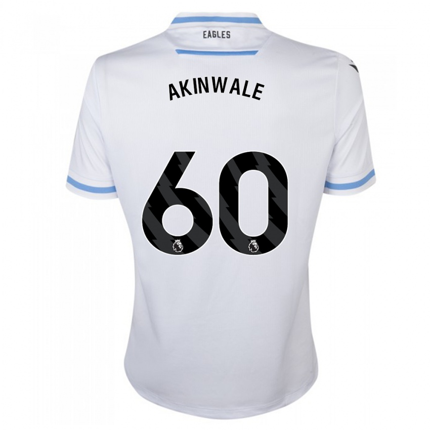 Kobiety Victor Akinwale #60 Biały Wyjazdowa Koszulka 2023/24 Koszulki Klubowe