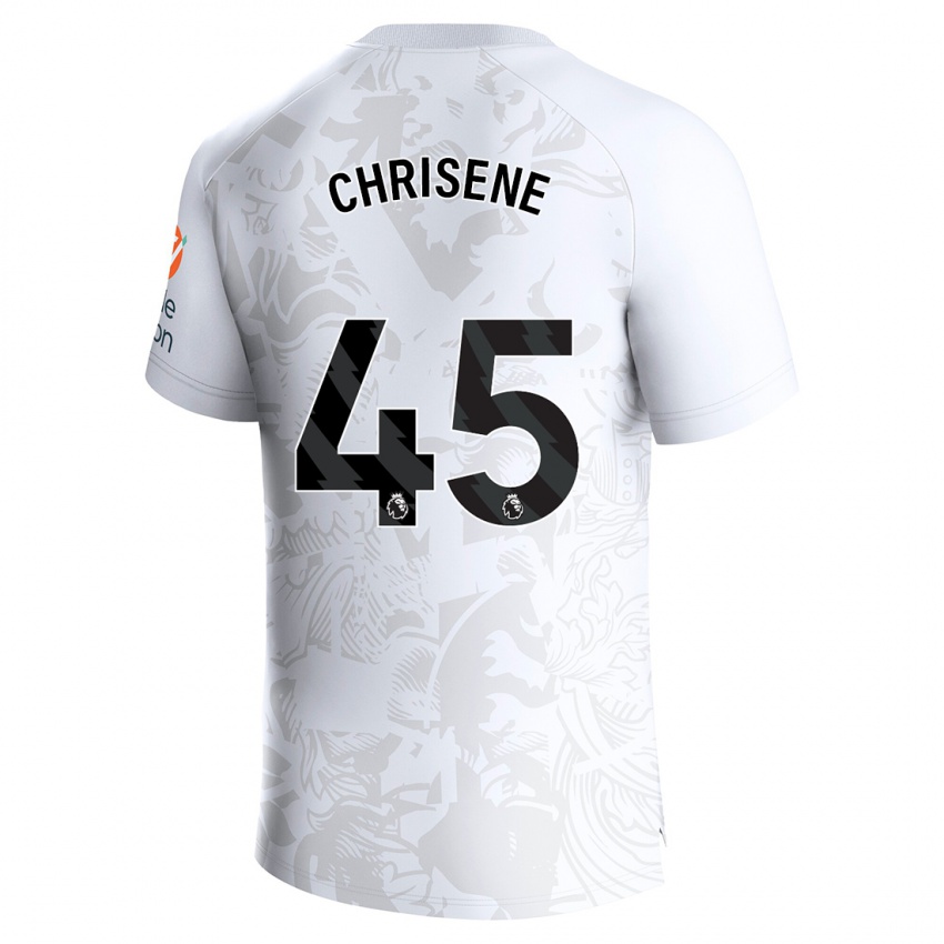 Kobiety Ben Chrisene #45 Biały Wyjazdowa Koszulka 2023/24 Koszulki Klubowe
